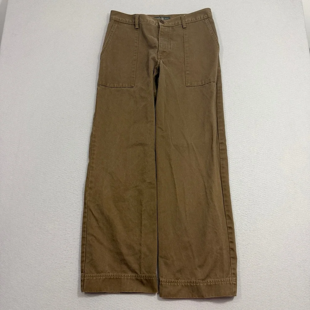 Vintage Banana Republic Pants Mens 32x32 Brown Chino Military Baker Army 2001